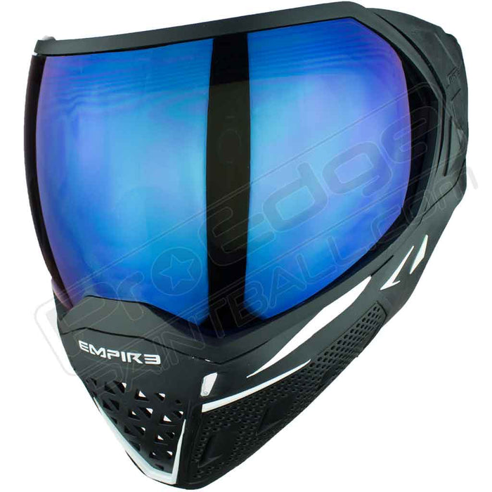 Empire EVS Paintball Mask - Black White - Choose Lens Color (SKU 3732)