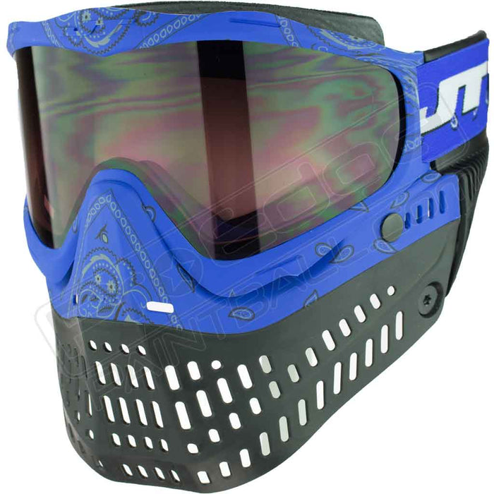 JT Proflex Paintball Mask LE - Bandana Blue - Choose Lens Color (SKU 6482)