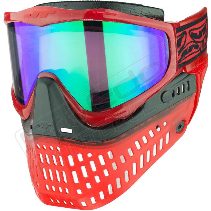 JT Proflex Paintball Mask - Ice Red - Choose Lens Color (SKU 7644) (SKU 7644)