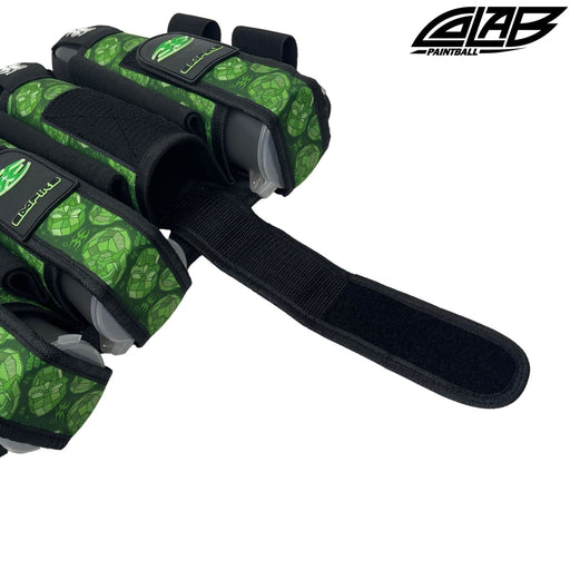 Empire CoLab Skull Pod Pack Harness 4+7- Green - Pro Edge Paintball