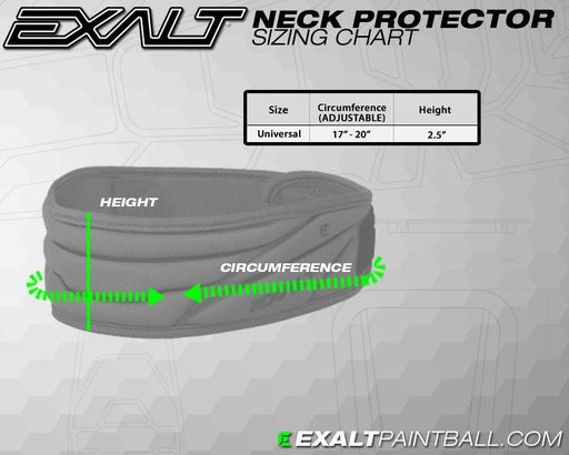 Exalt Paintball Neck Protector - Black - Pro Edge Paintball
