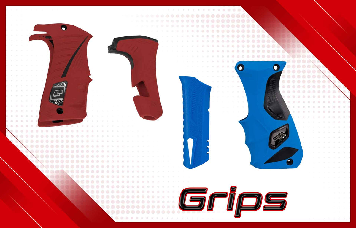 PLANET ECLIPSE GTEK 170 GRIPS - RED — Pro Edge Paintball