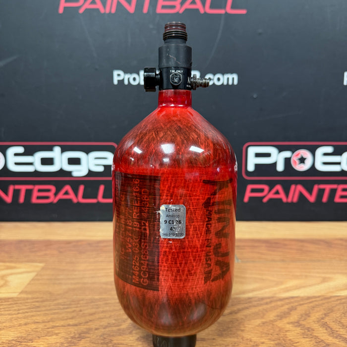 Pre Owned - Ninja Lite Paintball 68 4500 Tank - Red