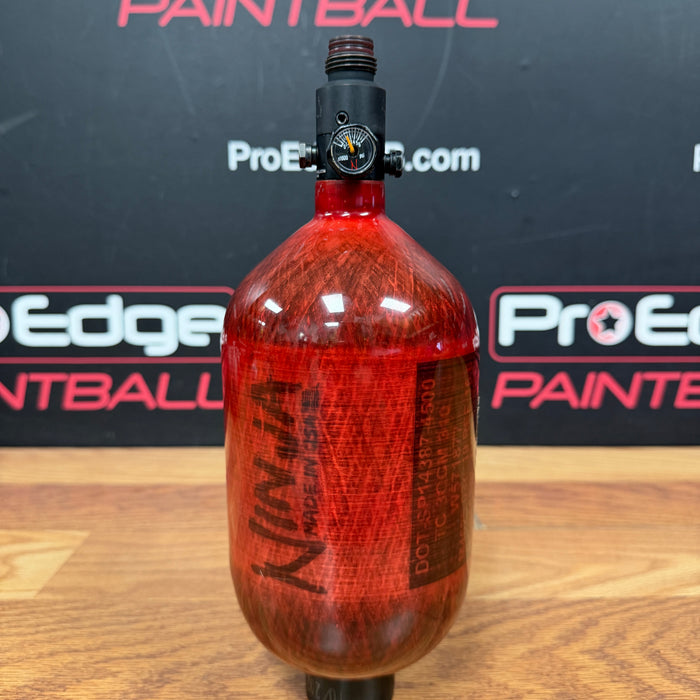 Pre Owned - Ninja Lite Paintball 68 4500 Tank - Red