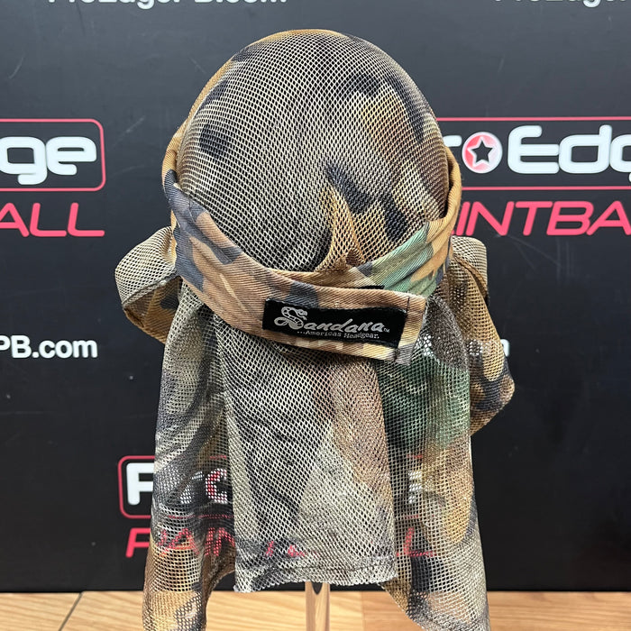 Pre Owned - Sandana Brown Leaf Mesh Headwrap