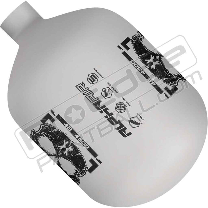 HK Army Alpha Air Carbon Fiber Tank - Choose Regulator - 48 4500 - Ash - White/Black