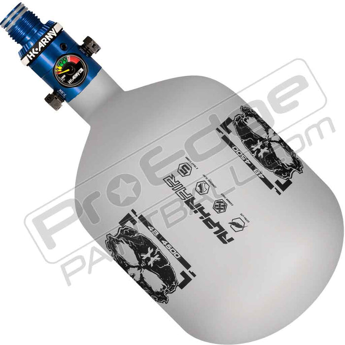 HK Army Alpha Air Carbon Fiber Tank - Choose Regulator - 48 4500 - Ash - White/Black