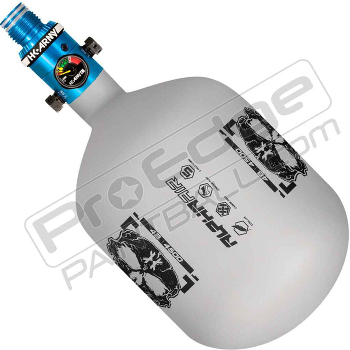 HK Army Alpha Air Carbon Fiber Tank - Choose Regulator - 48 4500 - Ash - White/Black