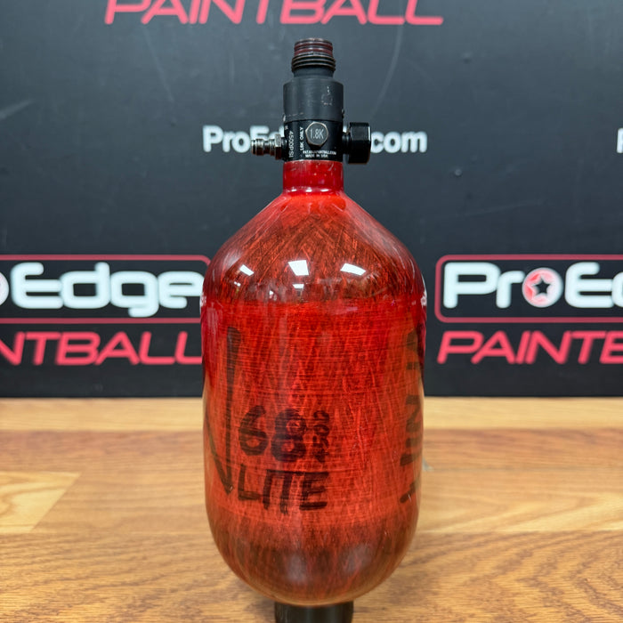 Pre Owned - Ninja Lite Paintball 68 4500 Tank - Red