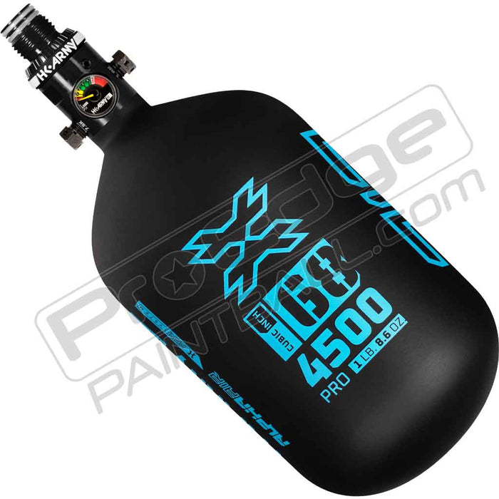 HK Army Alpha Air Carbon Fiber Tank - Choose Regulator - 68 4500 - Abyss - Black/Turquoise
