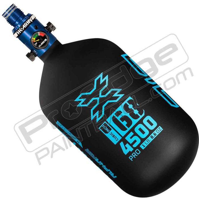 HK Army Alpha Air Carbon Fiber Tank - Choose Regulator - 68 4500 - Abyss - Black/Turquoise
