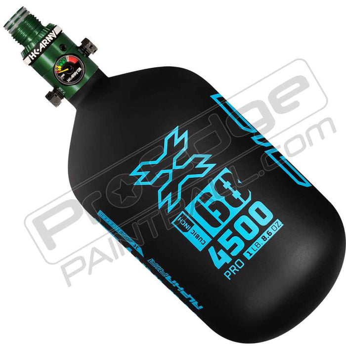 HK Army Alpha Air Carbon Fiber Tank - Choose Regulator - 68 4500 - Abyss - Black/Turquoise