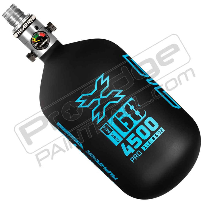 HK Army Alpha Air Carbon Fiber Tank - Choose Regulator - 68 4500 - Abyss - Black/Turquoise