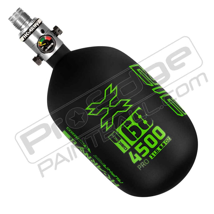 HK Army Alpha Air Carbon Fiber Tank - Choose Regulator - 68 4500 - Surge - Black/Neon Green