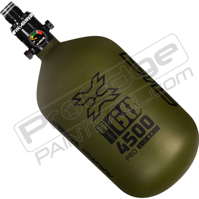 HK Army Alpha Air Carbon Fiber Tank - Choose Regulator - 68 4500 - Striker - Olive/Black