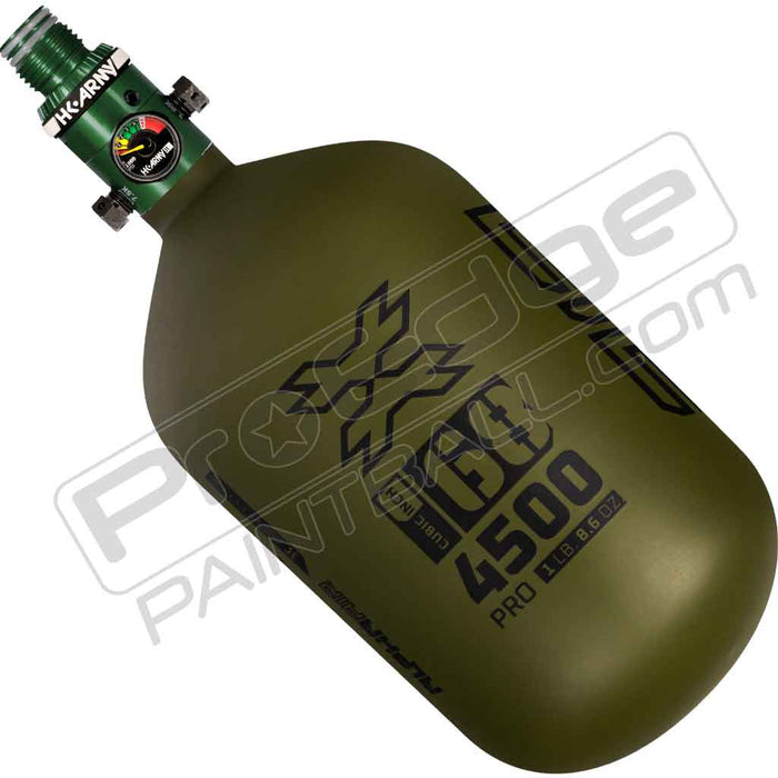 HK Army Alpha Air Carbon Fiber Tank - Choose Regulator - 68 4500 - Striker - Olive/Black