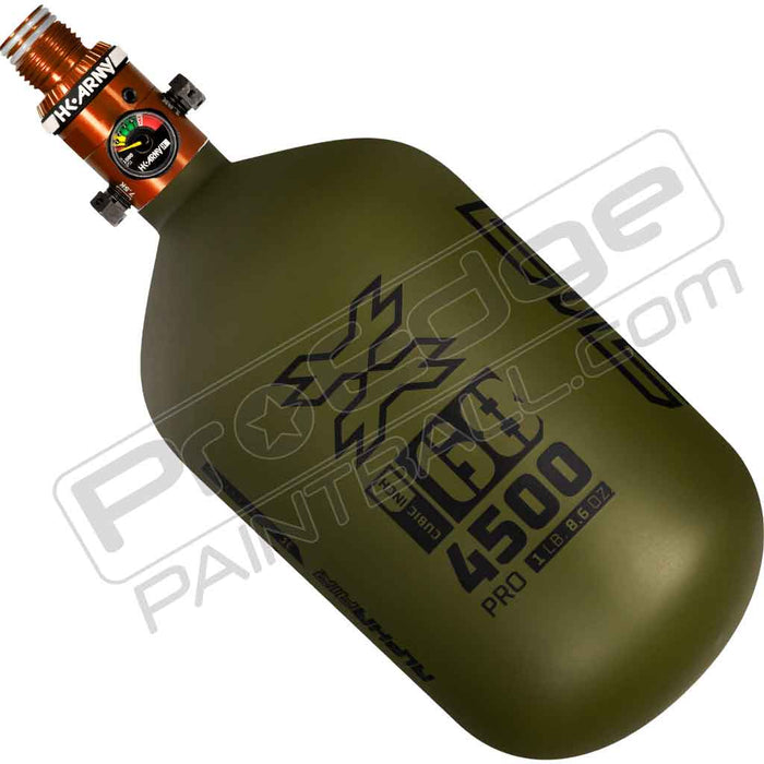 HK Army Alpha Air Carbon Fiber Tank - Choose Regulator - 68 4500 - Striker - Olive/Black