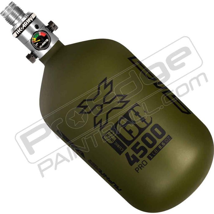 HK Army Alpha Air Carbon Fiber Tank - Choose Regulator - 68 4500 - Striker - Olive/Black