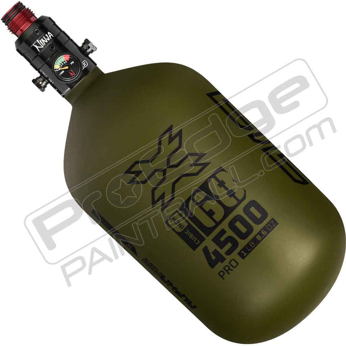 HK Army Alpha Air Carbon Fiber Tank - Choose Regulator - 68 4500 - Striker - Olive/Black