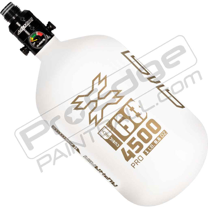 HK Army Alpha Air Carbon Fiber Tank - Choose Regulator - 68 4500 - Summit - White/Gold