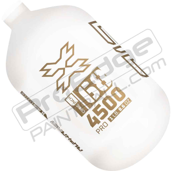 HK Army Alpha Air Carbon Fiber Tank - Choose Regulator - 68 4500 - Summit - White/Gold
