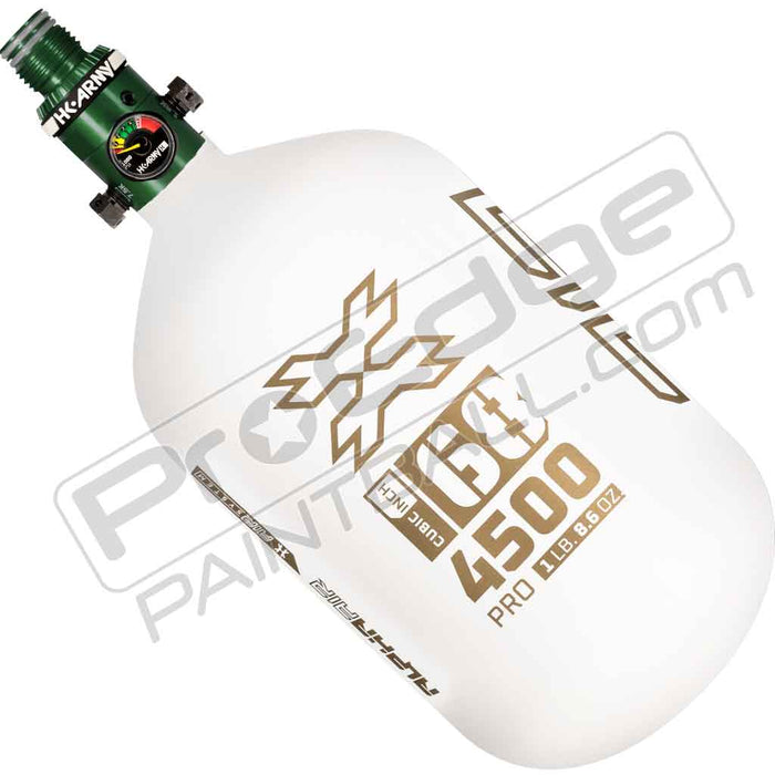 HK Army Alpha Air Carbon Fiber Tank - Choose Regulator - 68 4500 - Summit - White/Gold
