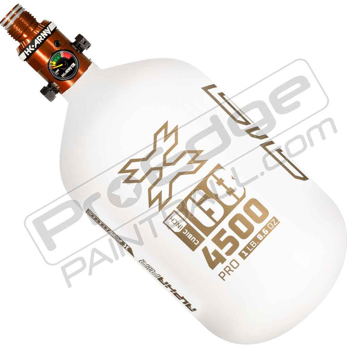 HK Army Alpha Air Carbon Fiber Tank - Choose Regulator - 68 4500 - Summit - White/Gold