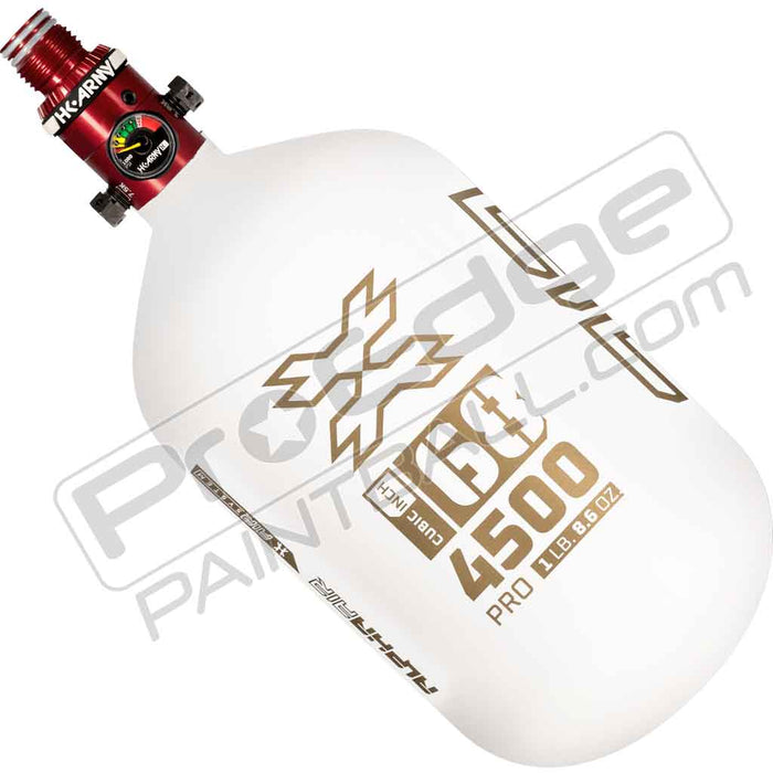 HK Army Alpha Air Carbon Fiber Tank - Choose Regulator - 68 4500 - Summit - White/Gold