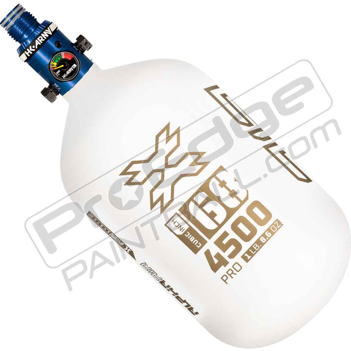 HK Army Alpha Air Carbon Fiber Tank - Choose Regulator - 68 4500 - Summit - White/Gold