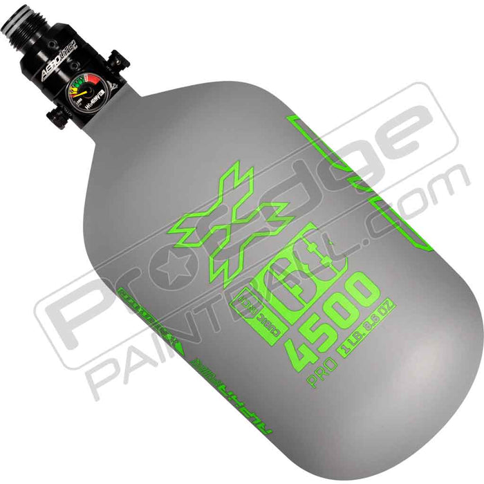 HK Army Alpha Air Carbon Fiber Tank - Choose Regulator - 68 4500 - Toxic - Grey/Lime