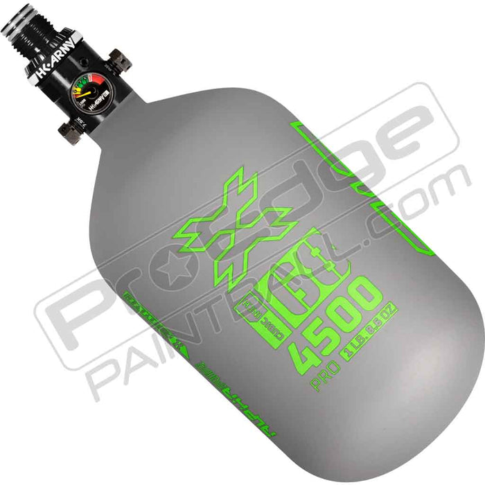 HK Army Alpha Air Carbon Fiber Tank - Choose Regulator - 68 4500 - Toxic - Grey/Lime