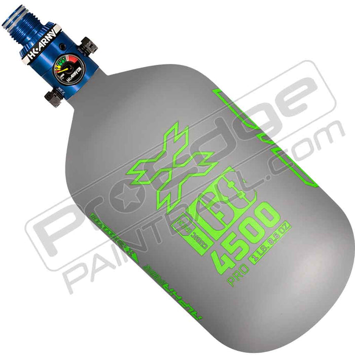 HK Army Alpha Air Carbon Fiber Tank - Choose Regulator - 68 4500 - Toxic - Grey/Lime