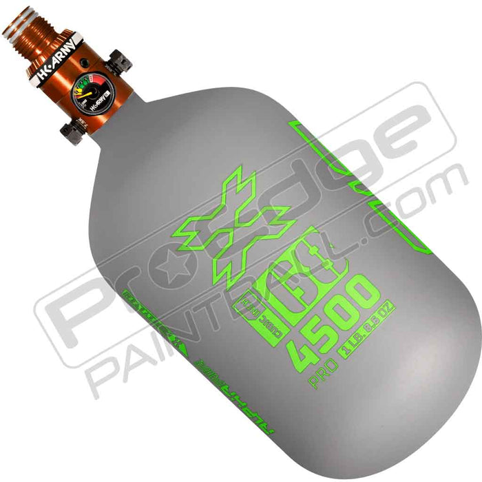HK Army Alpha Air Carbon Fiber Tank - Choose Regulator - 68 4500 - Toxic - Grey/Lime