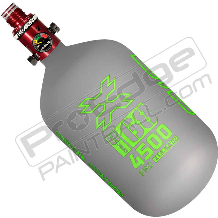 HK Army Alpha Air Carbon Fiber Tank - Choose Regulator - 68 4500 - Toxic - Grey/Lime