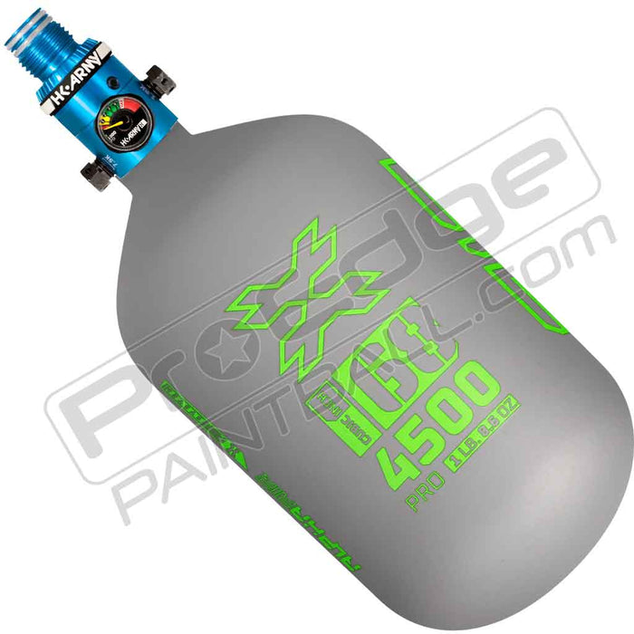 HK Army Alpha Air Carbon Fiber Tank - Choose Regulator - 68 4500 - Toxic - Grey/Lime