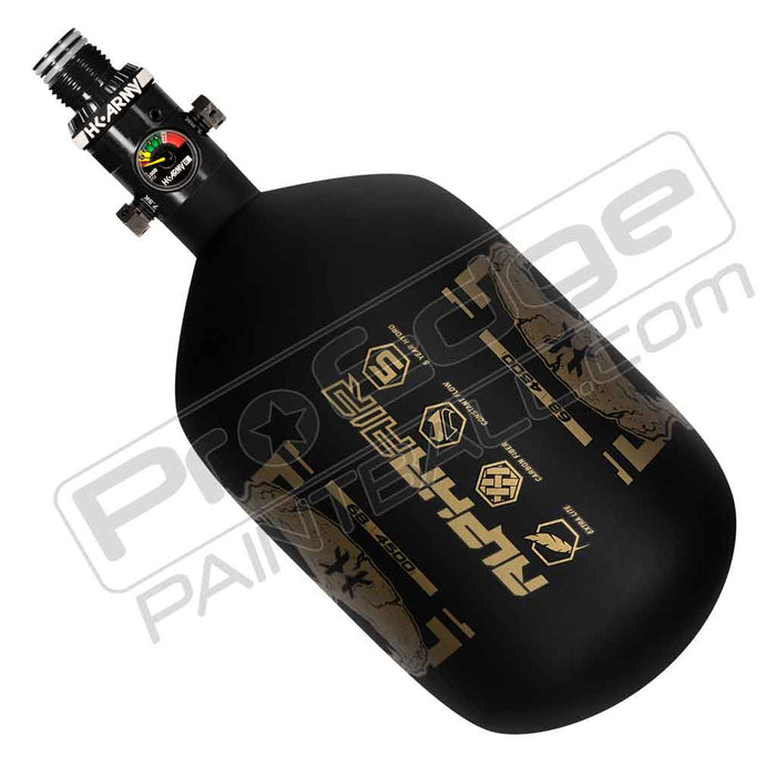 HK Army Alpha Air "Doom" Carbon Fiber Tank - Choose Regulator - 68 4500 - Midas - Black/Gold