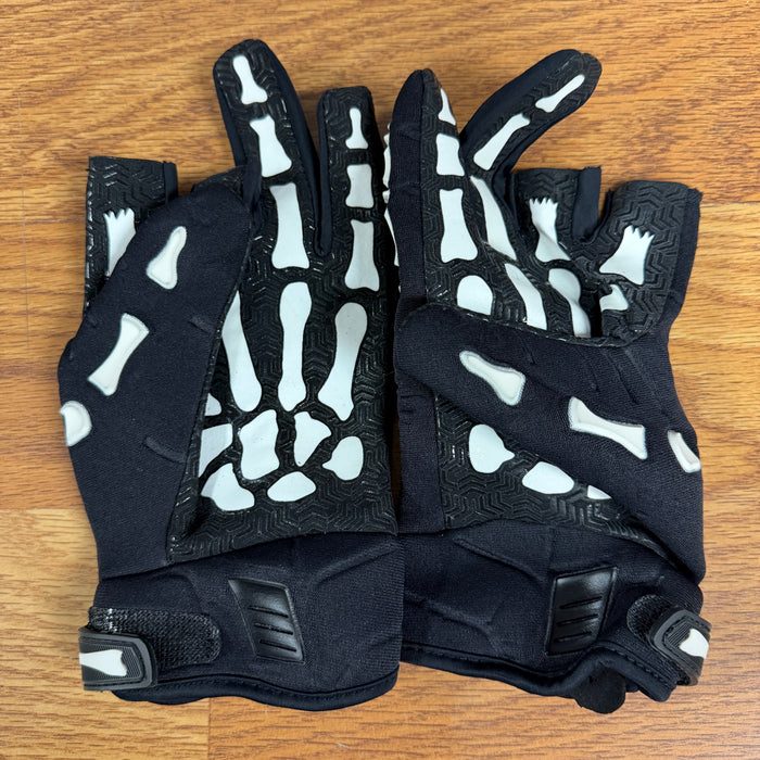 Pre Owned - HK Army Skeleton Gloves - White - Large
