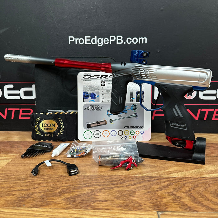 Pre Owned - Dye DSR+ Icon - Grey Silver Fade W/Blue and Red Parts