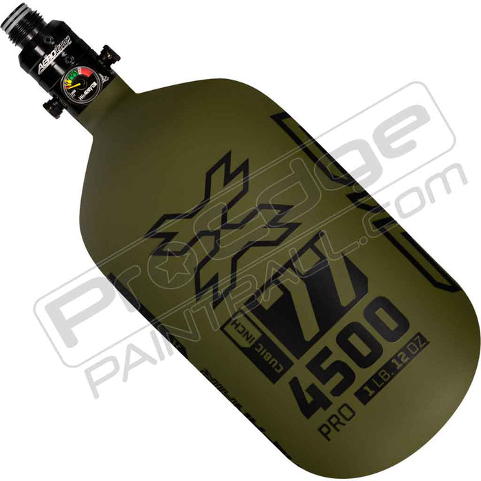 HK Army Alpha Air Carbon Fiber Tank - Choose Regulator - 77 4500 - Striker - Olive/Black
