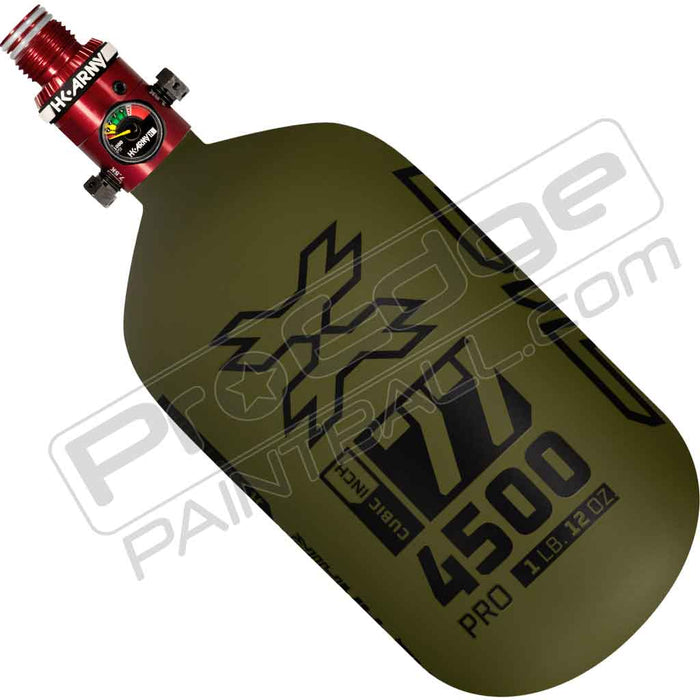 HK Army Alpha Air Carbon Fiber Tank - Choose Regulator - 77 4500 - Striker - Olive/Black