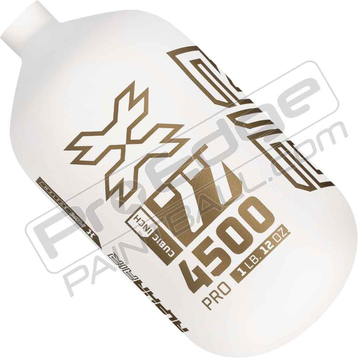 HK Army Alpha Air Carbon Fiber Tank - Choose Regulator - 77 4500 - Summit - White/Gold