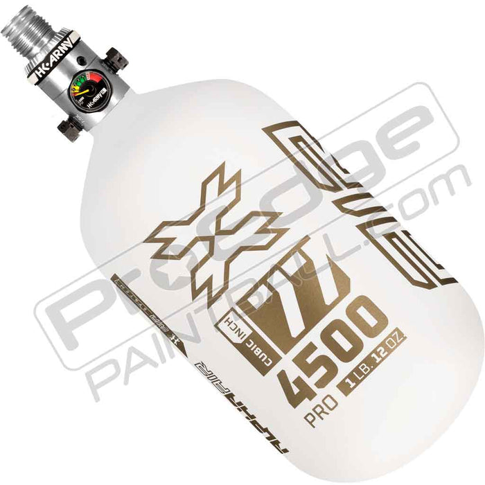 HK Army Alpha Air Carbon Fiber Tank - Choose Regulator - 77 4500 - Summit - White/Gold