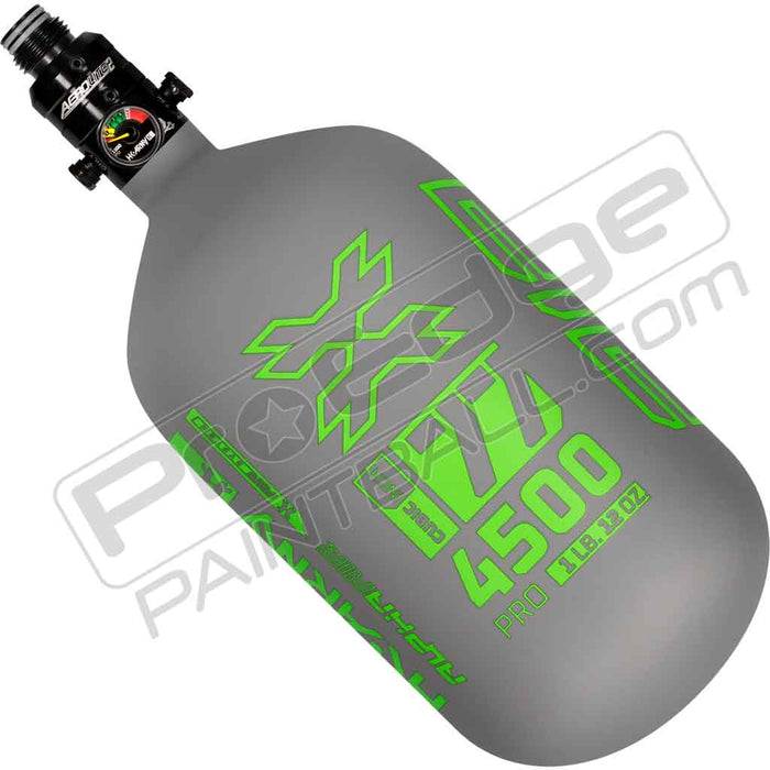 HK Army Alpha Air Carbon Fiber Tank - Choose Regulator - 77 4500 - Toxic - Grey/Lime