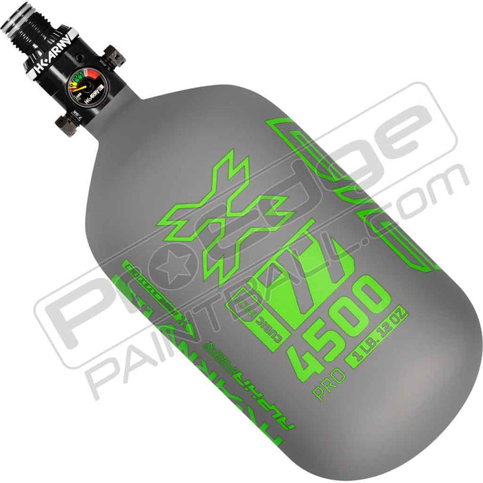 HK Army Alpha Air Carbon Fiber Tank - Choose Regulator - 77 4500 - Toxic - Grey/Lime