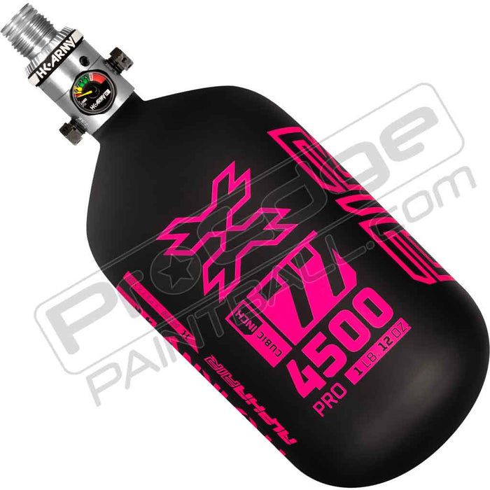 HK Army Alpha Air Carbon Fiber Tank - Choose Regulator - 77 4500 - Viper - Black/Pink