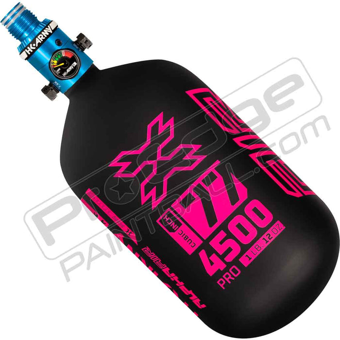 HK Army Alpha Air Carbon Fiber Tank - Choose Regulator - 77 4500 - Viper - Black/Pink