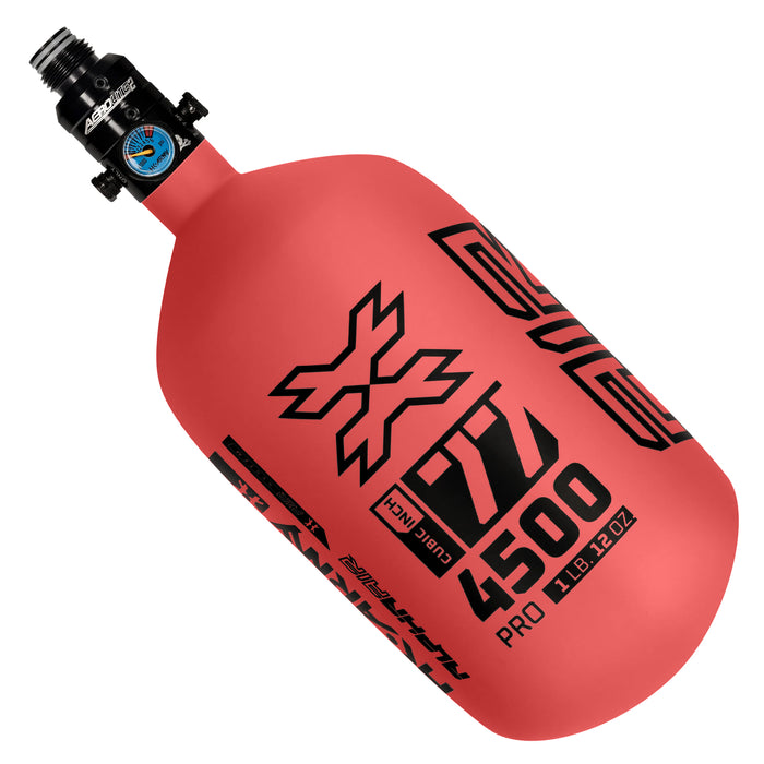 HK Army Alpha Air Carbon Fiber Tank - Choose Regulator - 77 4500 - Ignite - Red/Black