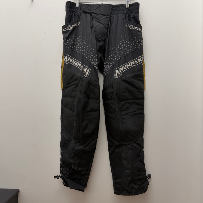 Pre Owned - GI Sportz Race Paintball Pants - Black Gold - X Large