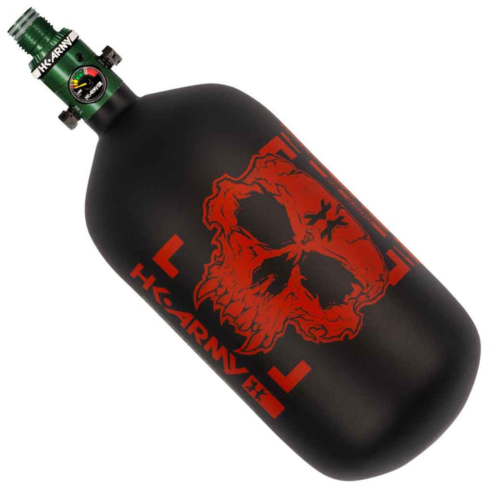 HK Army Alpha Air "Doom" Carbon Fiber Tank - Choose Regulator - 88 4500 - Scorch - Black/Red