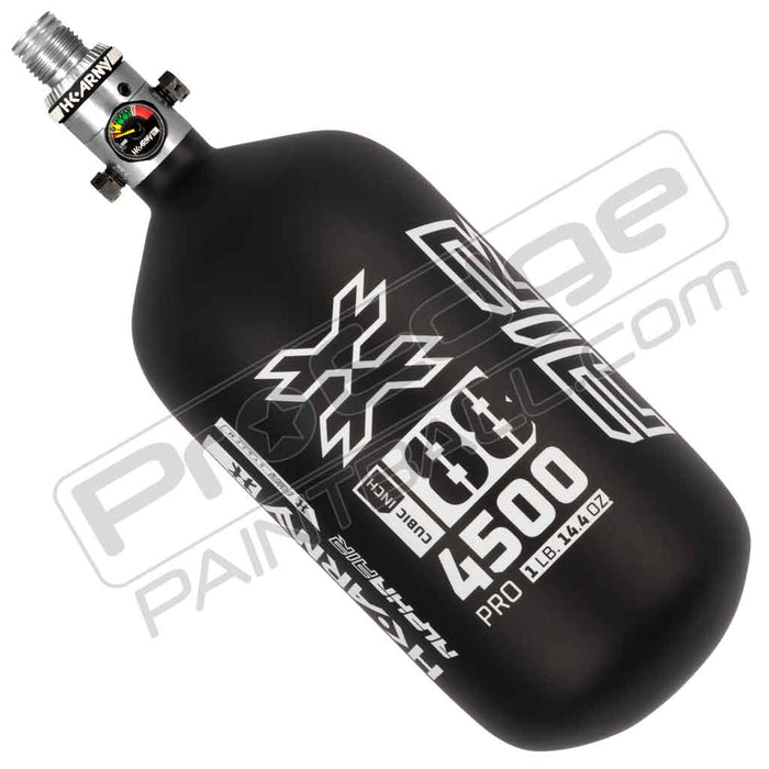 HK Army Alpha Air Carbon Fiber Tank - Choose Regulator - 88 4500 - Shadow - Black/White